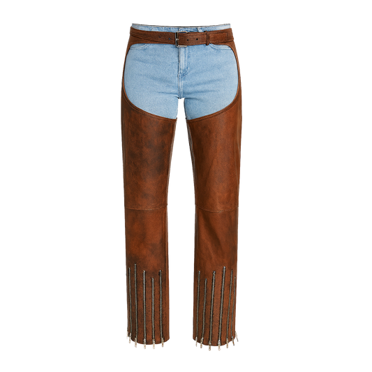 WESTERN LEATHER CHAP PANTS
